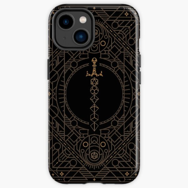 Polyhedral Dice Sword Vintage Minimalist Geometry iPhone Tough Case RB1810 product Offical criticalrole Merch