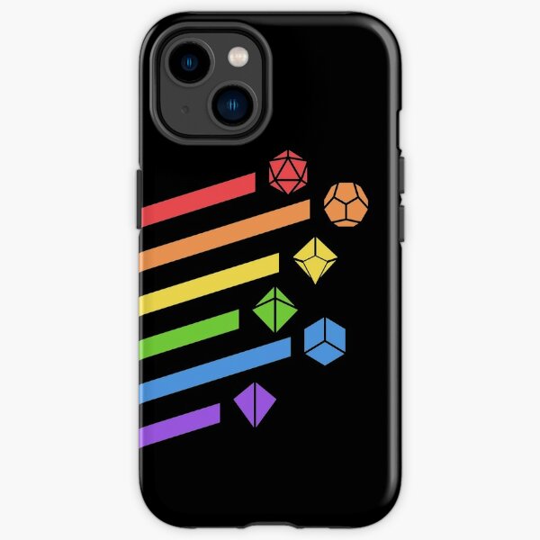 Rainbow Dice Set Tabletop RPG Gaming iPhone Tough Case RB1810 product Offical criticalrole Merch