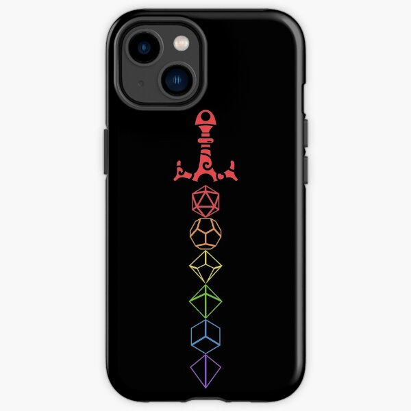 Rainbow Dice Sword Tabletop RPG Gaming iPhone Tough Case RB1810 product Offical criticalrole Merch