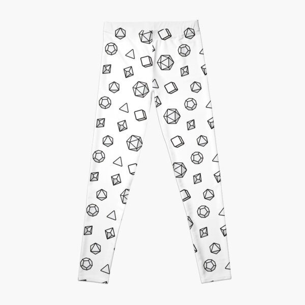 White Dice Pattern Leggings RB1810 product Offical criticalrole Merch