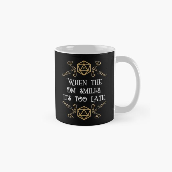When the Master Smiles It's Too Late 20 Sided Dice Classic Mug RB1810 product Offical criticalrole Merch