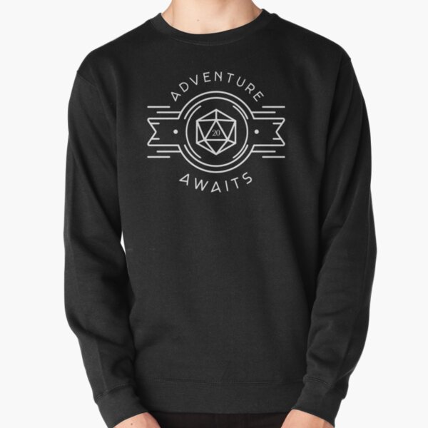 Adventure Awaits Polyhedral D20 Dice Tabletop RPG Addict Pullover Sweatshirt RB1810 product Offical criticalrole Merch