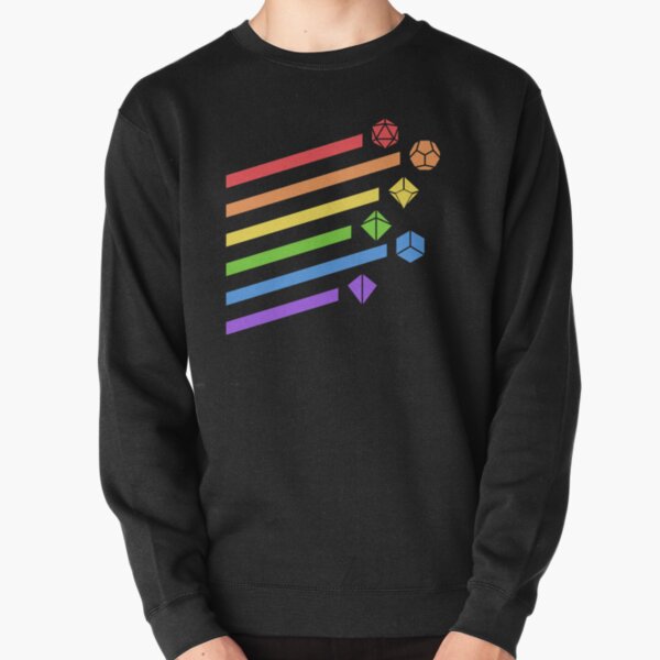 Rainbow Dice Set Tabletop RPG Gaming Pullover Sweatshirt RB1810 product Offical criticalrole Merch
