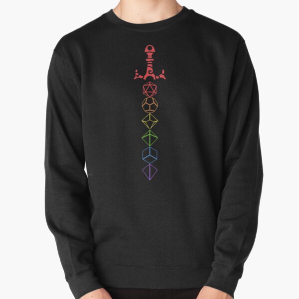 Rainbow Dice Sword Tabletop RPG Gaming Pullover Sweatshirt RB1810 product Offical criticalrole Merch