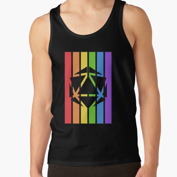 Rainbow Flag D20 Polyhedral Dice Tank Top RB1810 product Offical criticalrole Merch