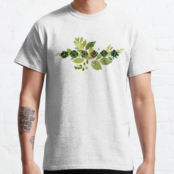 Green Leaves & Dice Classic T-Shirt RB1810 product Offical criticalrole Merch
