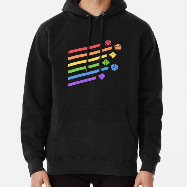 Rainbow Dice Set Tabletop RPG Gaming Pullover Hoodie RB1810 product Offical criticalrole Merch