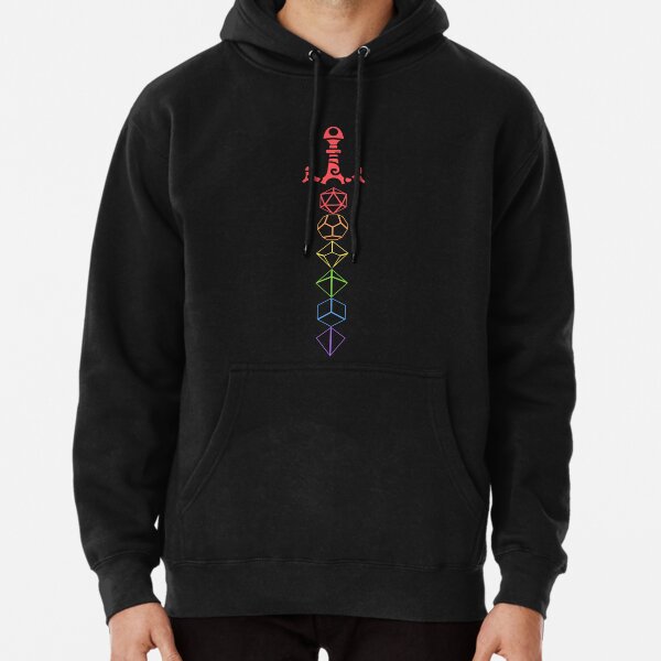 Rainbow Dice Sword Tabletop RPG Gaming Pullover Hoodie RB1810 product Offical criticalrole Merch