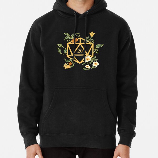 Plant Lovers Polyhedral D20 Dice Tabletop RPG Pullover Hoodie RB1810 product Offical criticalrole Merch