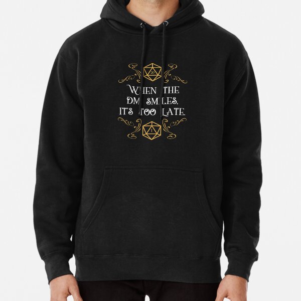 When the Master Smiles It's Too Late 20 Sided Dice Pullover Hoodie RB1810 product Offical criticalrole Merch