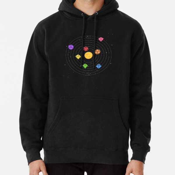 Solar System Polyhedral Dice Set Nerdy Tabletop RPG Gamer Pullover Hoodie RB1810 product Offical criticalrole Merch