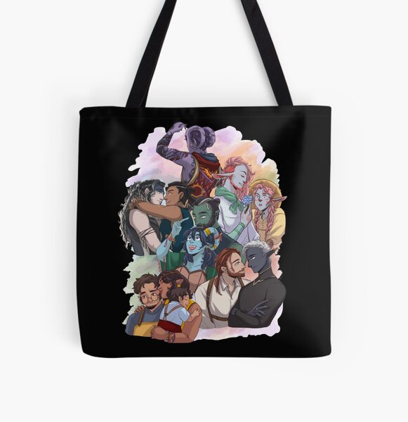 The Mighty Nein, it’s time to see them again All Over Print Tote Bag RB1810 product Offical criticalrole Merch