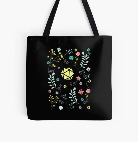 Flowers and Dice Set All Over Print Tote Bag RB1810 product Offical criticalrole Merch