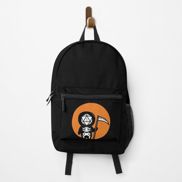 Dark Humor Polyhedral D20 Dice Halloween Grim Reaper Backpack RB1810 product Offical criticalrole Merch