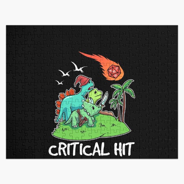 D20 Dice Critical Strike Dinosaur Role Play Jigsaw Puzzle RB1810 product Offical criticalrole Merch
