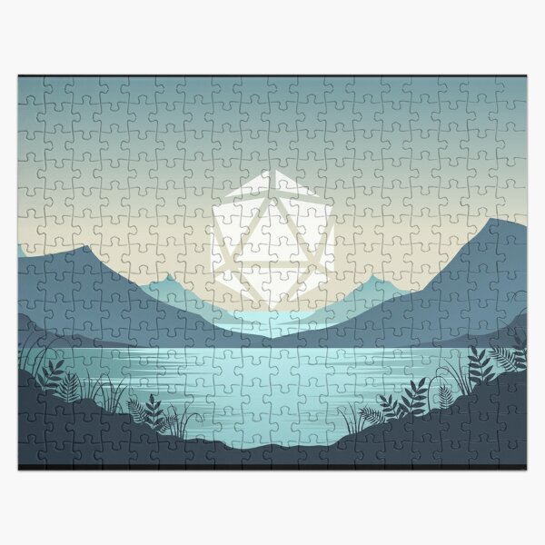 Sad Sunset Polyhedral D20 Dice Sun RPG Landscape Jigsaw Puzzle RB1810 product Offical criticalrole Merch