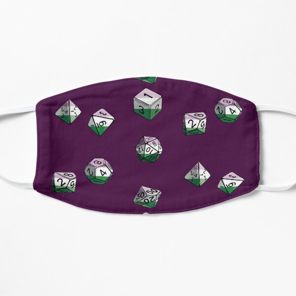 Pride Dice Set: Gender Non-binary, Queer  Flat Mask RB1810 product Offical criticalrole Merch