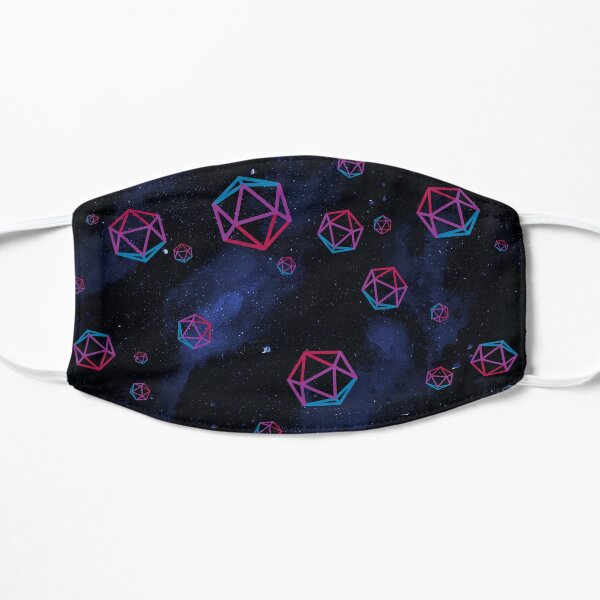 bi dice in space Flat Mask RB1810 product Offical criticalrole Merch