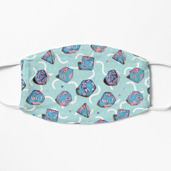 Minty 80s Dice Flat Mask RB1810 product Offical criticalrole Merch